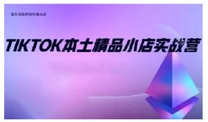 TikTok本土精品小店出海实战营,从入门到高阶,不止0-1!-创纪