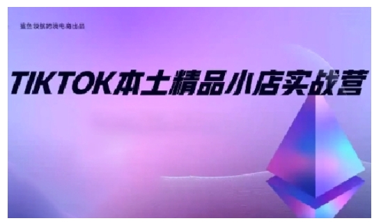 TikTok本土精品小店出海实战营,从入门到高阶,不止0-1!-创纪