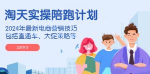 淘天实操陪跑计划，2024年最新电商营销技巧，包括直通车、大促策略等-创纪