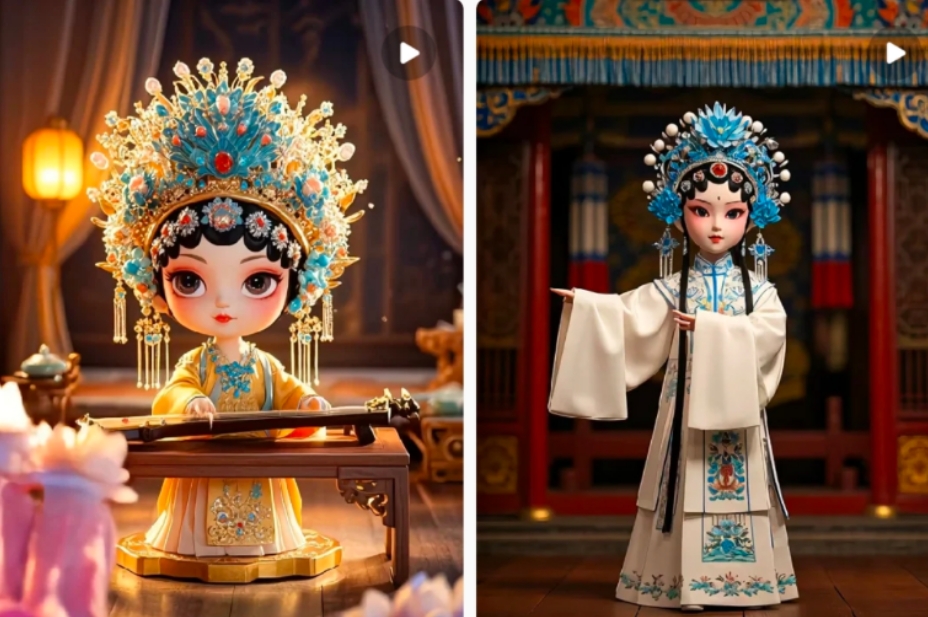 利用AI制做Q版古风娃娃视频,只需三步新手也能做出流量好到爆(附教程+提示…-创纪