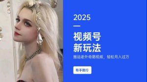 搬运老外奇葩视频，撸视频号分成计划收益，每天只需一小时，新手小白轻松月入过W-创纪