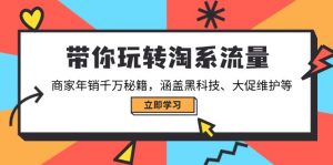 带你玩转淘系流量,商家年销千万秘籍,涵盖黑科技、大促维护等-创纪