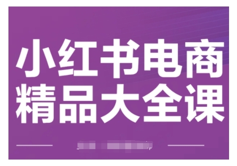 小红书电商精品大全课,快速掌握小红书运营技巧,实现精准引流与爆单目标,轻松玩转小红书电商(更新2月)-创纪