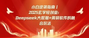 小白逆袭指南，2025玄学轻创业：Deepseek大数据+周易算法的融合玩法-创纪