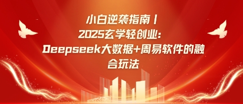 小白逆袭指南，2025玄学轻创业：Deepseek大数据+周易算法的融合玩法-创纪