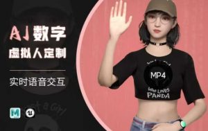 Ai数字人虚拟(智能体)实时语音交互特训营，​自行定制超写实角色AI数字人交互技术-创纪