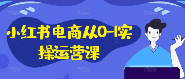 小红书电商从0-1实操运营课，小红书手机实操小红书/IP和私域课/小红书电商电脑实操板块等-创纪