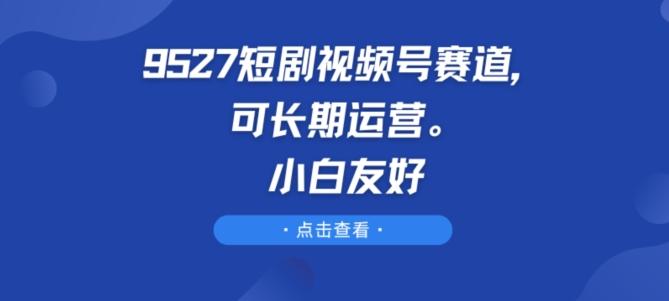 9527短剧视频号赛道，可长期运营，小白友好【揭秘】-创纪