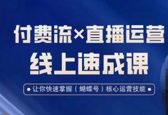 视频号付费流实操课程，付费流✖️直播运营速成课，让你快速掌握视频号核心运营技能-创纪