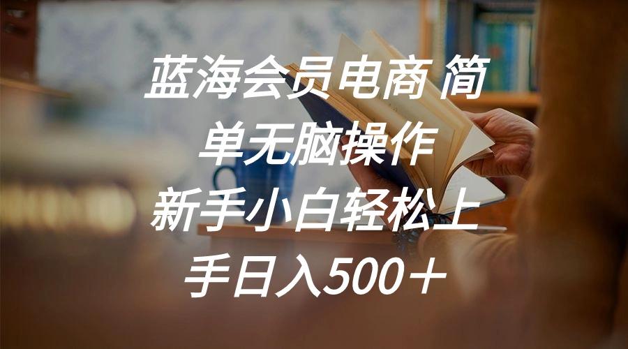 蓝海会员电商 简单无脑操作 新手小白轻松上手日入500＋-创纪