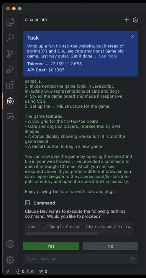 Claude Dev｜AI编程-创纪