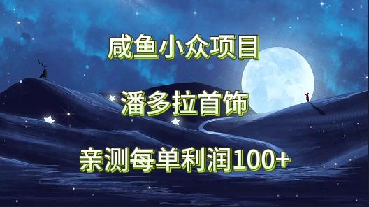 咸鱼小众项目，潘多拉首饰，亲测每单利润100+-创纪