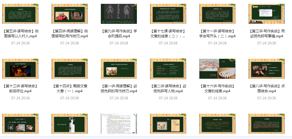 阅读理解及写作技法-创纪