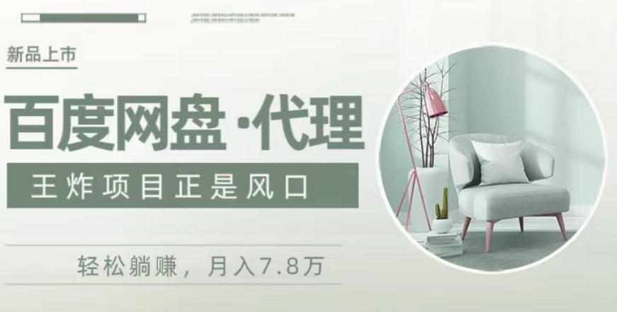 度盘代理，月入7w保姆级全方位教程-创纪