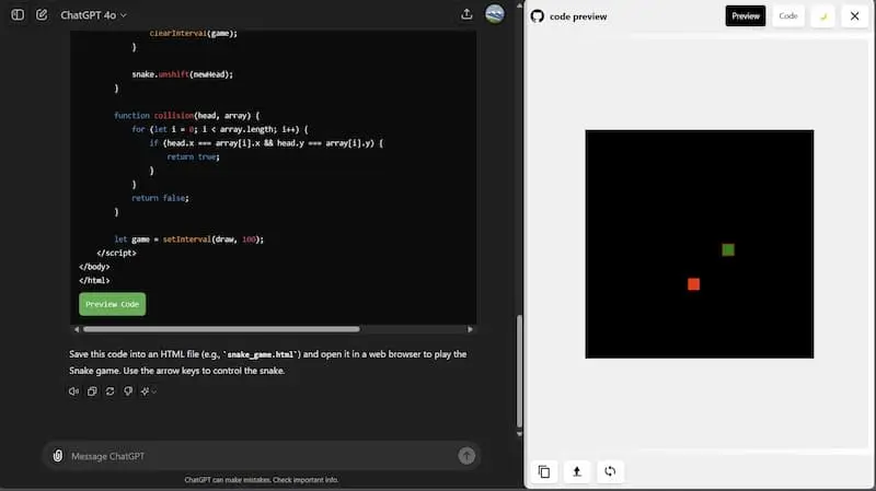 ChatGPT Code Preview｜AI编程预览工具-创纪