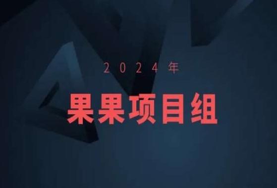 2024年果果项目组项目合集-果果最新项目-创纪
