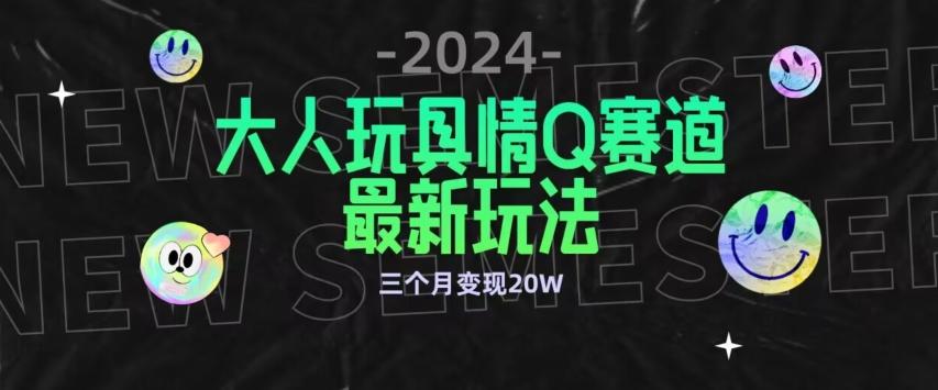 全新大人玩具情Q赛道合规新玩法，公转私域不封号流量多渠道变现，三个月变现20W【揭秘】-创纪