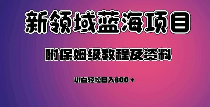 虚拟资源蓝海领域新项目，轻松日入800＋，附保姆级教程及资料-创纪