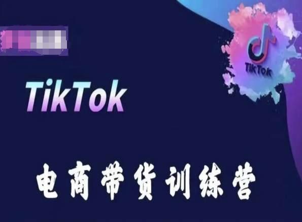 TikTok电商带货训练营，跟随时代潮流，跨境掘金-创纪