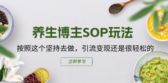 养生博主SOP玩法，按照这个坚持去做，引流变现还是很轻松的-创纪