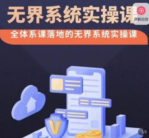 老衲·无界系统实操课，全体系落地无界改版后选择、出价、高投产做付费引流-创纪