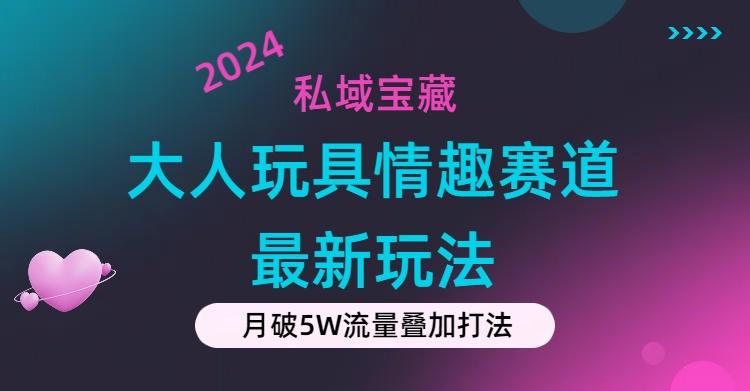 私域宝藏：大人玩具情趣赛道合规新玩法，零投入，私域超高流量成单率高-创纪