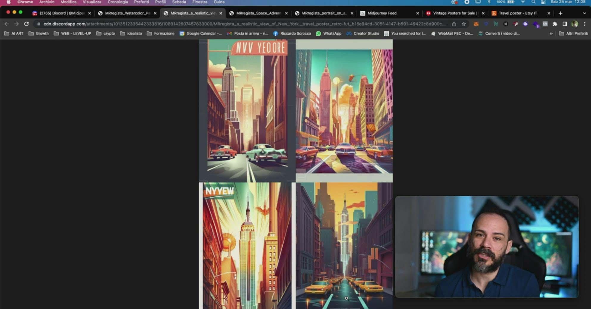 图片[10]-Midjourney AI人工智能创建和销售令人惊叹的海报教程-10节课-中英字幕-创纪