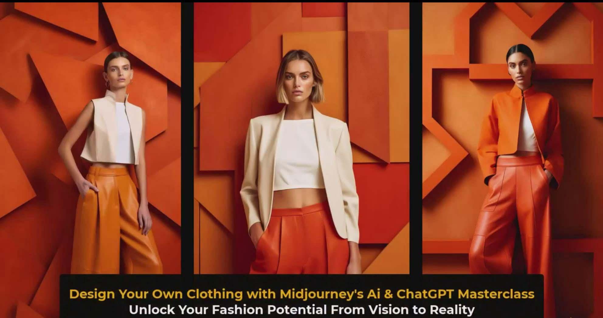 图片[3]-利用 Midjourneys Ai 人工智能设计自己的服装AI大师班-10节课-中英字幕-创纪