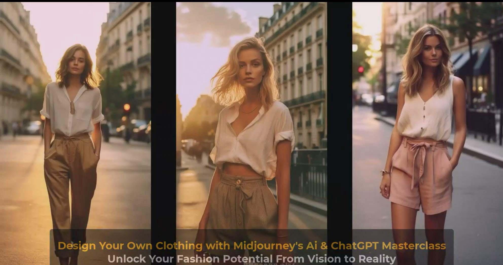 图片[9]-利用 Midjourneys Ai 人工智能设计自己的服装AI大师班-10节课-中英字幕-创纪