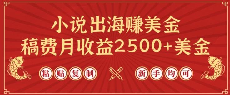 小说出海赚美金，稿费月收益2500+美金，仅需chatgpt粘贴复制，新手也能玩转【揭秘】-创纪