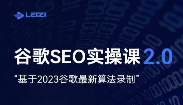 雷子·谷歌SEO 2.0实战课，独立站询盘自由必备，基于2023谷歌最新算法录制-创纪