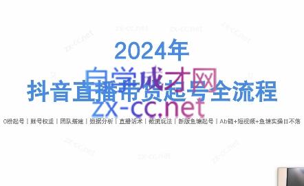 六六老师·2024年抖音直播带货起号全攻略-创纪