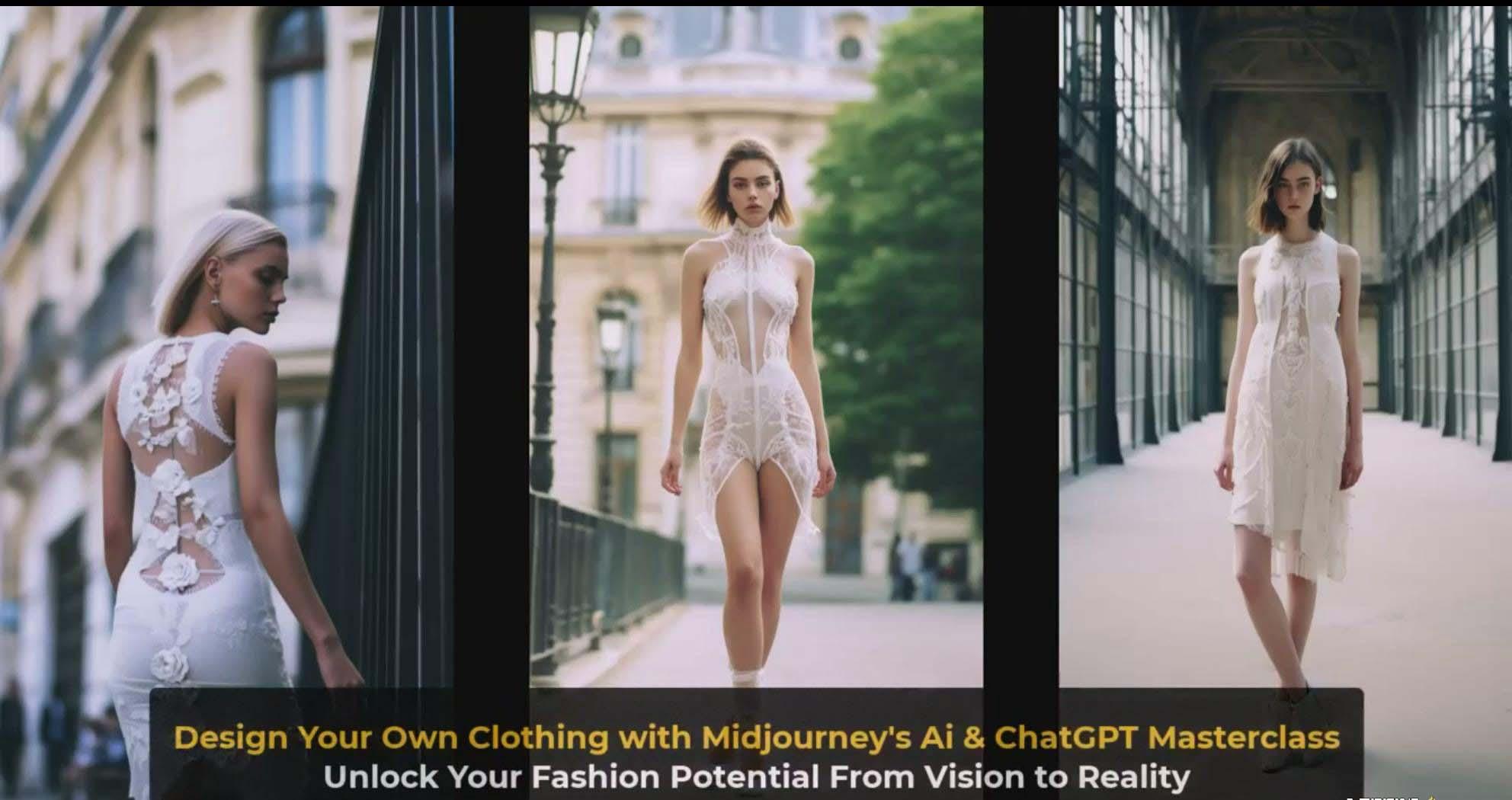 图片[4]-利用 Midjourneys Ai 人工智能设计自己的服装AI大师班-10节课-中英字幕-创纪