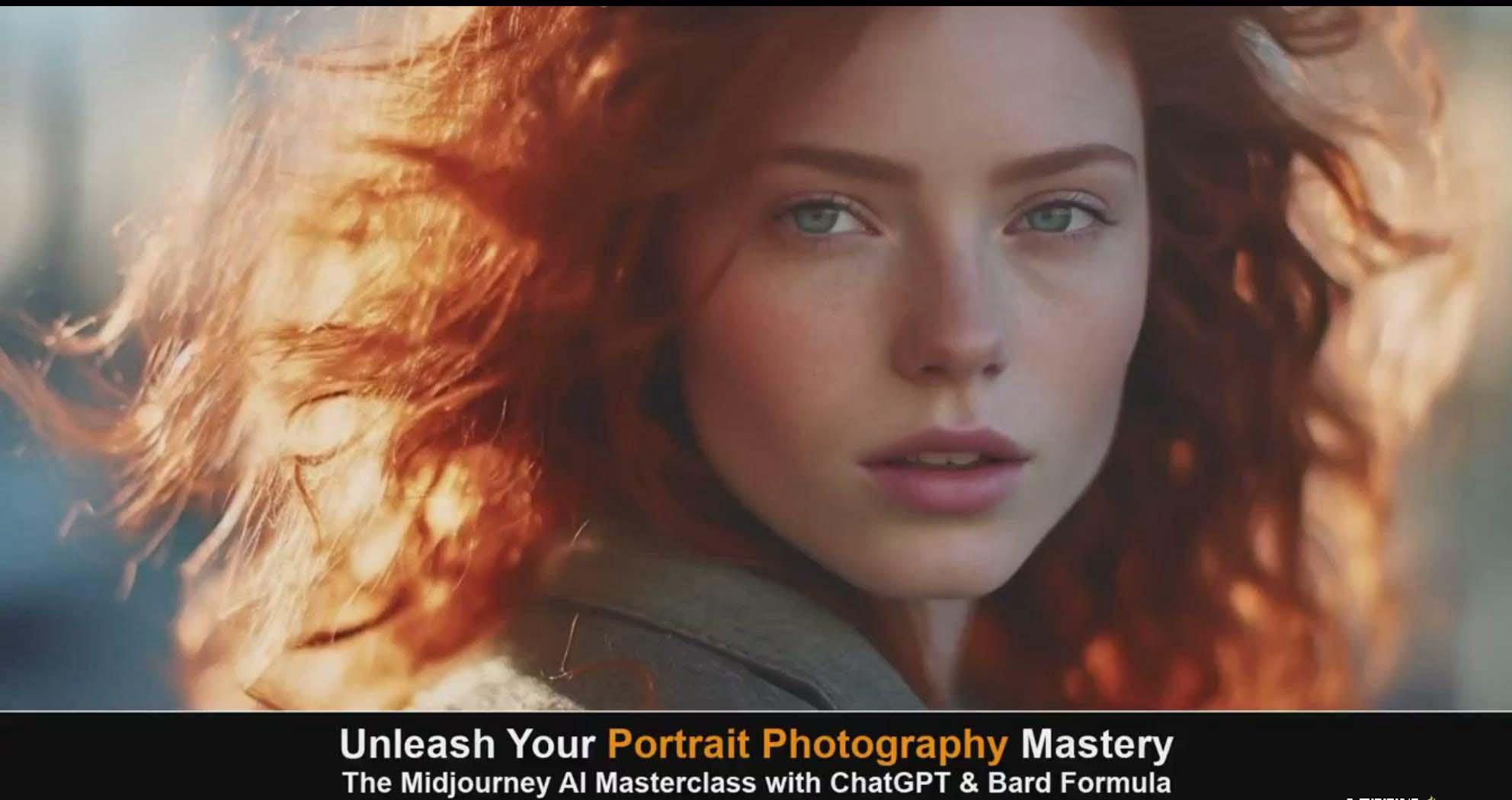 图片[2]-(9312期)Midjourney v5 ChatGPT 和 Bard AI人工智能人像摄影大师班-15节-中英字幕-创纪