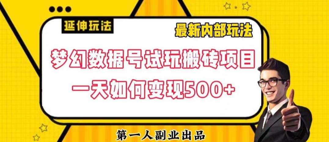 数据号回归玩法游戏试玩搬砖项目再创日入500+【揭秘】-创纪